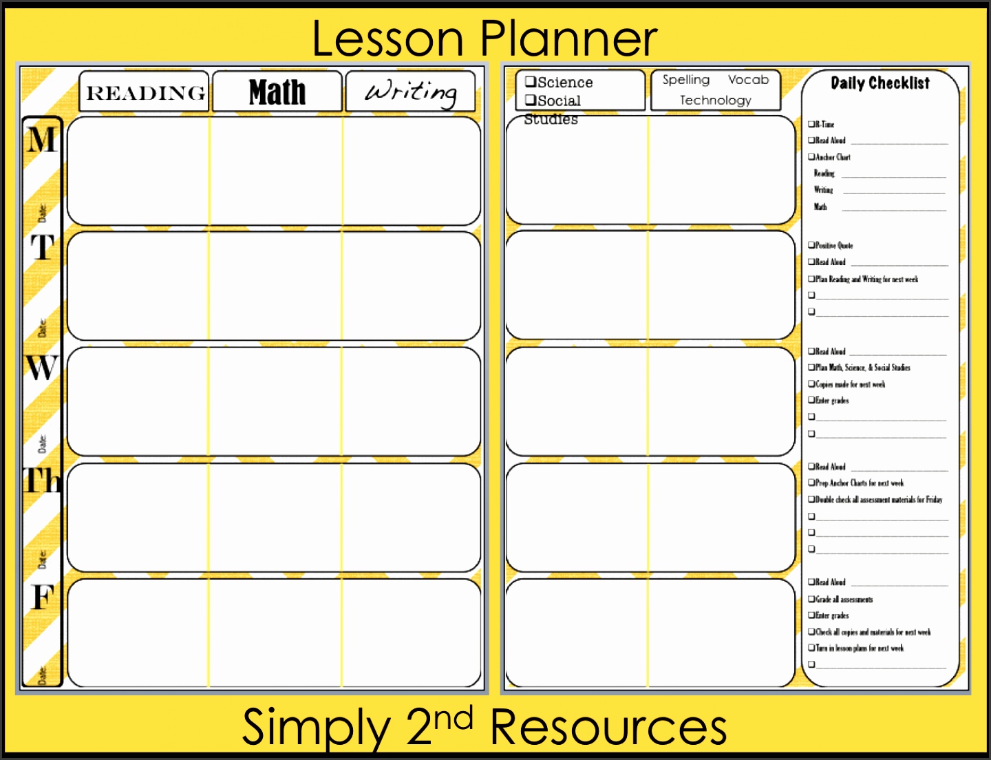 Lesson Plan Template So Excited to
