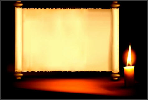 Old fashioned scroll template free vector 18 988 Free vtaa6 old paper scrolls and candle design vector