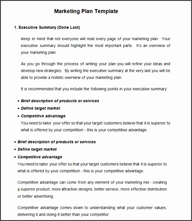 Strategic Marketing Plan Template Free Word Pdf Documents