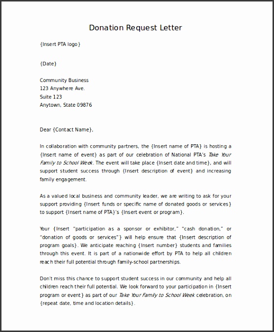 Donation Letter Template 25 Free Phrase PDF Paperwork