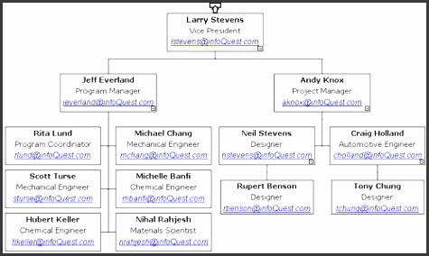 microsoft office organisation chart template