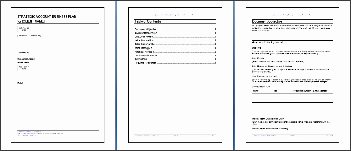 microsoft word and excel 10 business plan templates formal word