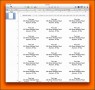 10  Template for Address Labels