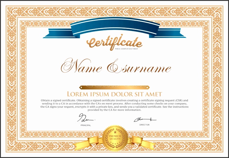 Download Certificate Design Template Stock Vector Illustration of design certificates