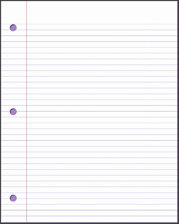 college ruled notebook paper