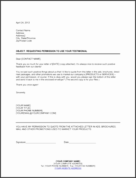 business testimonial template permission to use unsolicited testimonial template sample form templates
