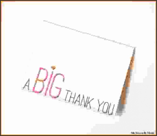 Free Thank You Card Templates o THANK YOU CARDS 570 5