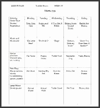 Toddler Lesson Plan Template Sample Toddler Lesson Plan 8 Example