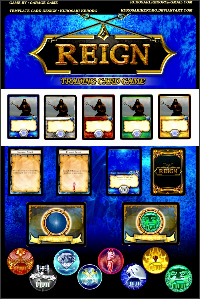 REIGN tcg template design by KurosakiKeroro on DeviantArt yskcl REIGN tcg template design by KurosakiKeroro