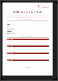 Training Plan Template 5