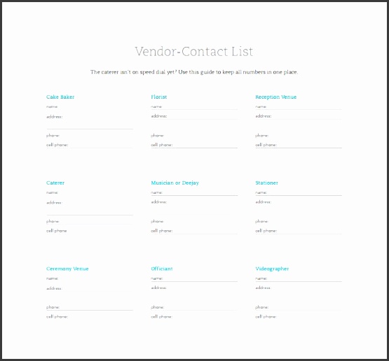 Contact List Templates Find Word Templates