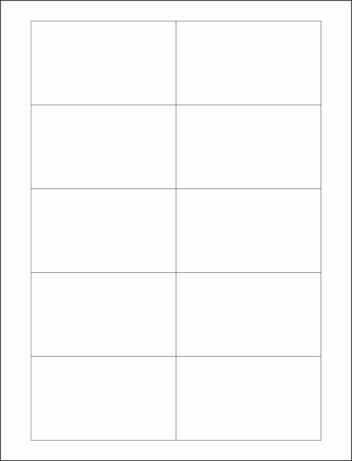 Card Microsoft fice Word Business Template
