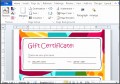 9  Word Template Gift Certificate