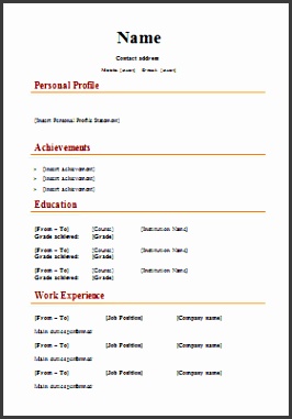 Multimedia Media CV Template Download