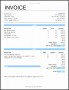 7  Work Invoice Template Free