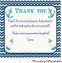 Thank You Card Template For Baby Shower