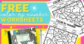 Color By Number Addition Worksheets – Addition worksheets for kindergarten color by number