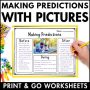 Making Predictions From Pictures Worksheets – making predictions with pictures