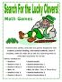 St. Patrick’s Day Clover Math Games – st patricks day clover spin and cover math facts spinner game