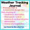 Weather Tracking Daily Journal For Preschoolers – Elementary weekly weather tracking journal and drawing activity