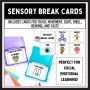 Sensory Break Cards For Students – sensory breaks visual support cards