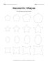 Geometric Shapes Identification And Tracing – tracing tutorial for kids to learn geometric shapes. stock vector …