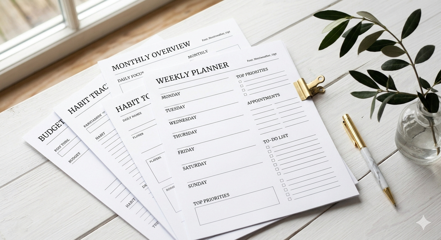 Best Free Planner Printables to Organize Your Life