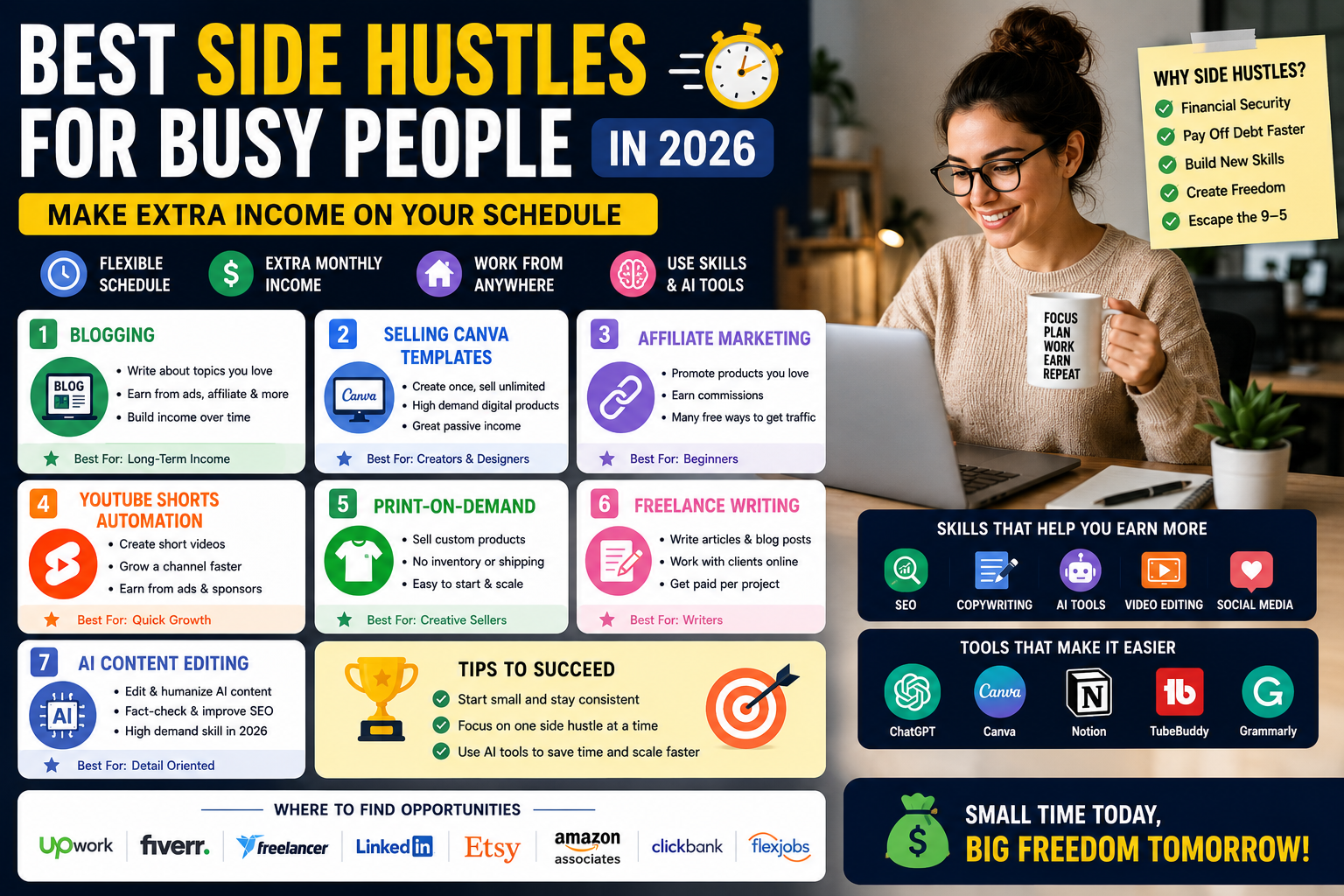 Best Side Hustles for Busy People in 2026