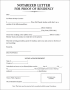 Blank Notarized Letter for Proof of Residency Template (PDF Format)